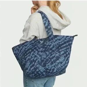 Victoria’s Secret blue tie dye tote bag